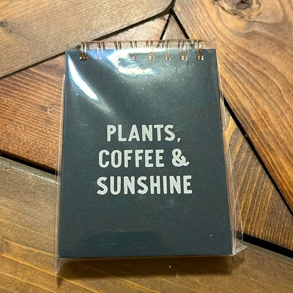 Plant Coffee & Sunshine NWT spiral little notebook. - Picture 1 of 3
